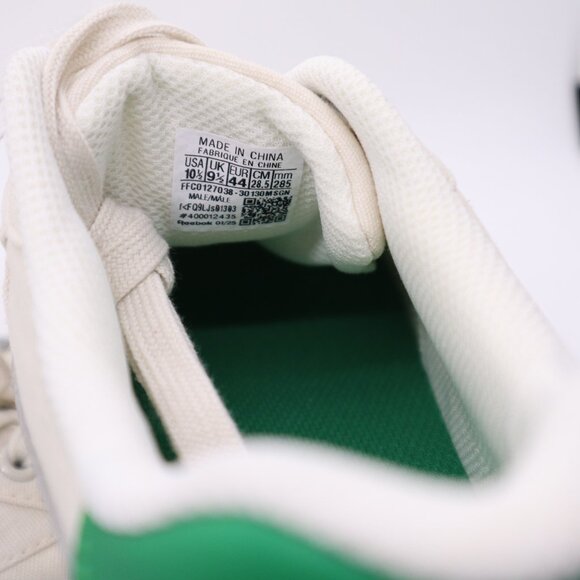 Reebok Court Advance Men's 10.5 Sneaker White Green Casual Lifestyle Shoes nwob - Picture 9 of 9